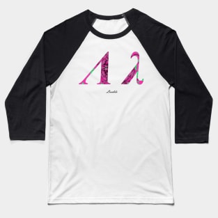 Lambda Greek Alphabet Baseball T-Shirt